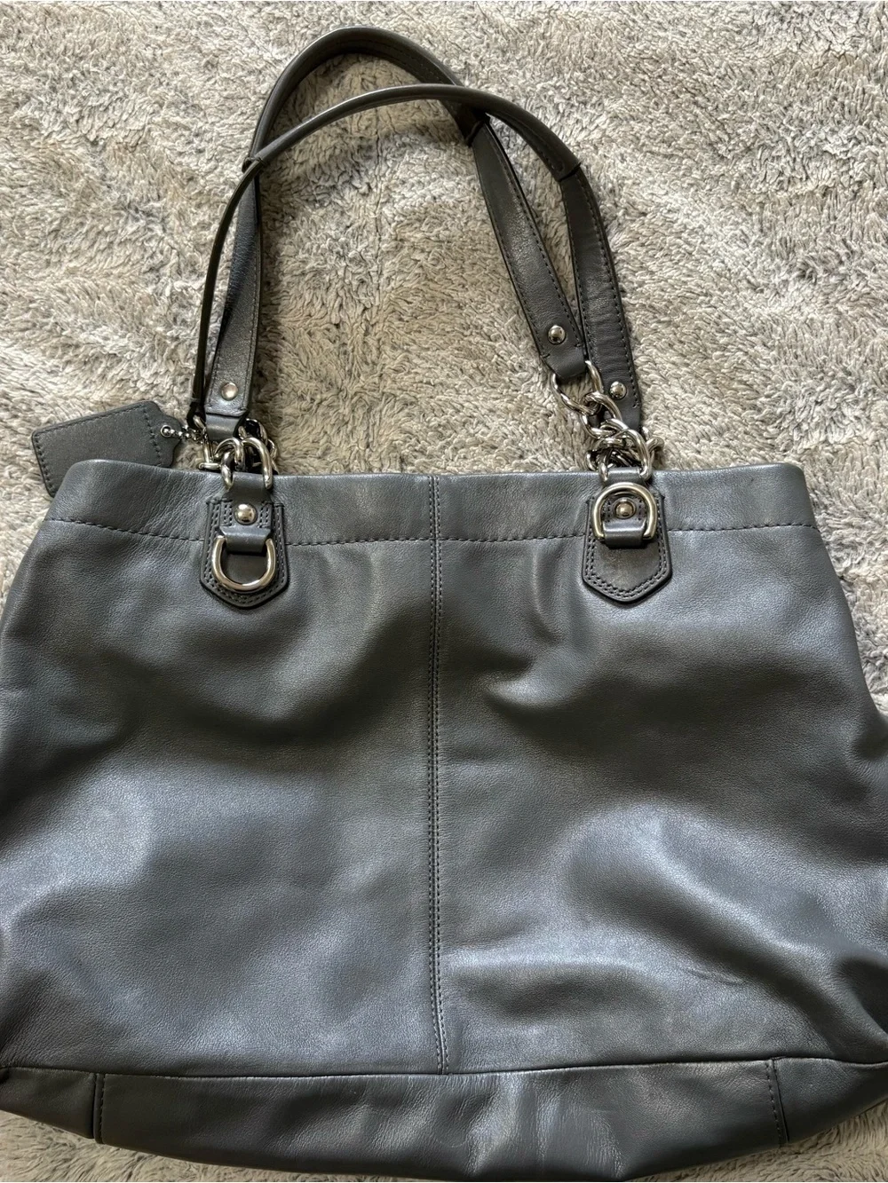 Coach leather shoulder
